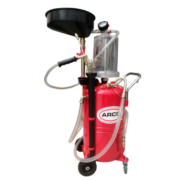 Aspirador o Succionador Neumático para Aceite quemado o usado, con capacidad para 70Lts.