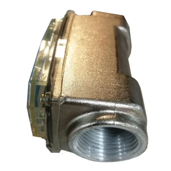 Contador para aceite o combustibles tipo turbina, de 5 dígitos, mide en Galones, Litros o cuartos, flujo max. de 40Gpm. - Imagen 3