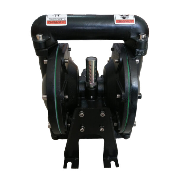 Bomba neumática de doble diafragma conexión de  1″.  Despacho 35gpm, consumo de aire: 18cfm@100psi.