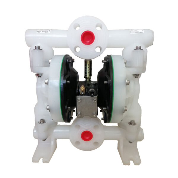 Bomba neumática de doble diafragma conexión de 1″. Despacho 35gpm, consumo de aire: 14cfm@100psi.